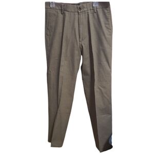 Dockers Men's Brown Dress Pants With Houndstooth Pattern 32 X 30